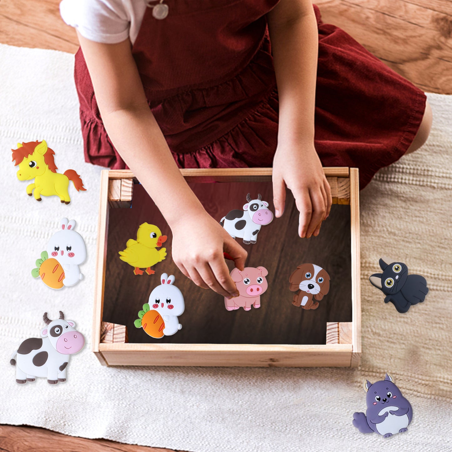 Cute Farm Animals Fridge Magnet