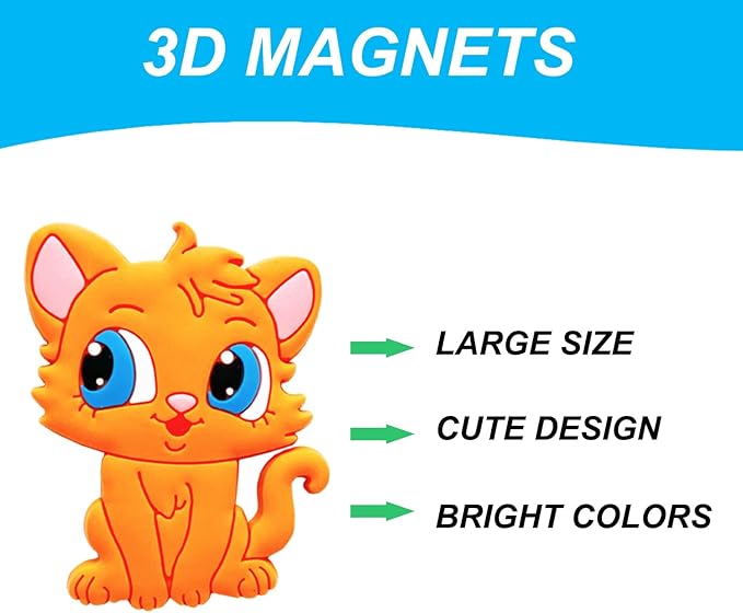 Large Cute Soft Full Back Magnetic Animals for Fridge