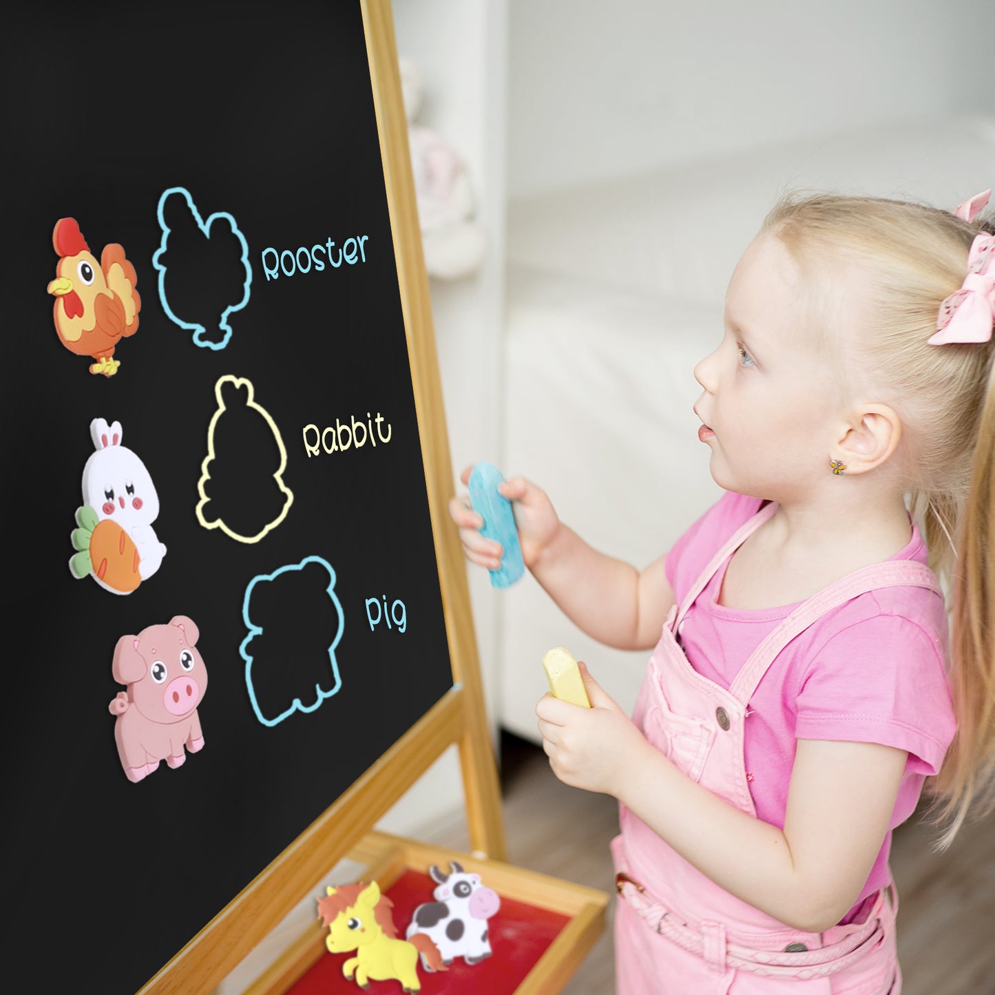 Cute Farm Animals Fridge Magnet