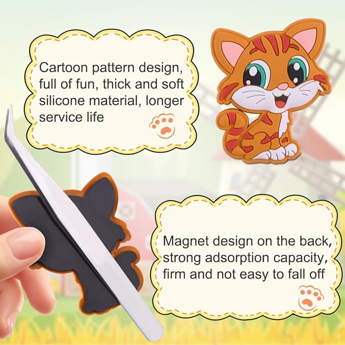 Cute Vivid Farm Animals Refrigerator Magnets