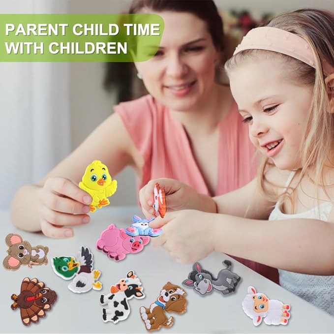 Cute Vivid Farm Animals Refrigerator Magnets