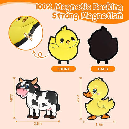 Large Cute Farm Animals Fridge Magnets