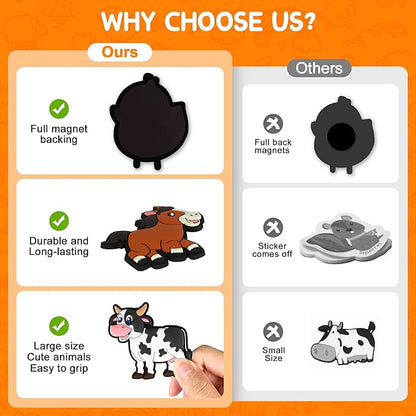 Large Cute Farm Animals Fridge Magnets