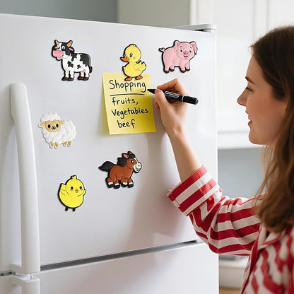 Large Cute Farm Animals Fridge Magnets